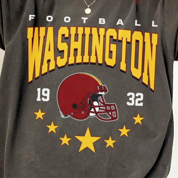 Washington Football Classic Feel Comfort Colors Tee 166 - Picture 2 of 5